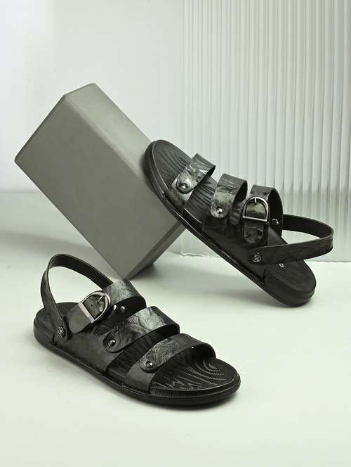 men olive back strap sandal - 22003906 -  Standard Image - 0