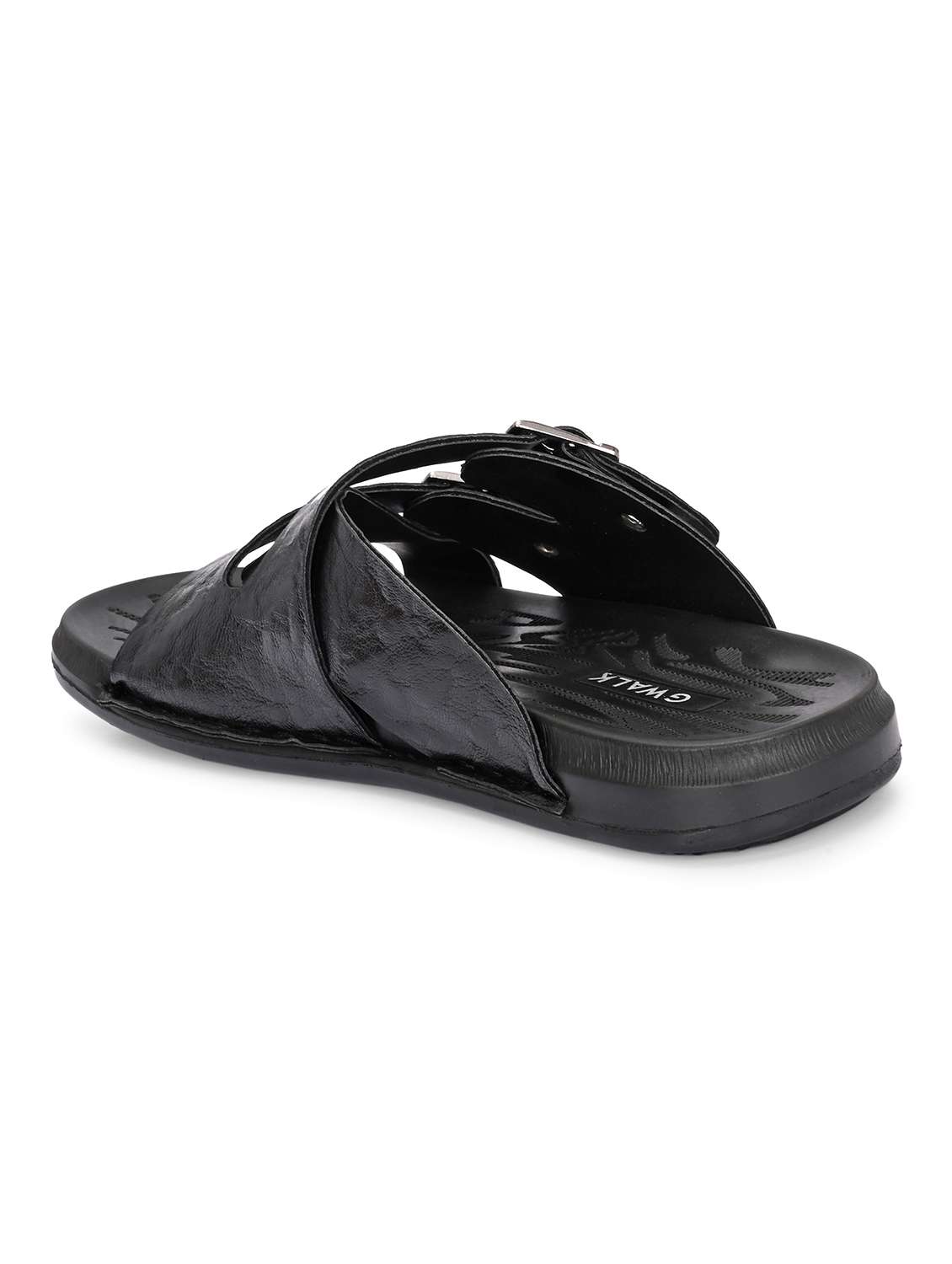 men black slip on sandal - 22003910 - Standard Image - 3
