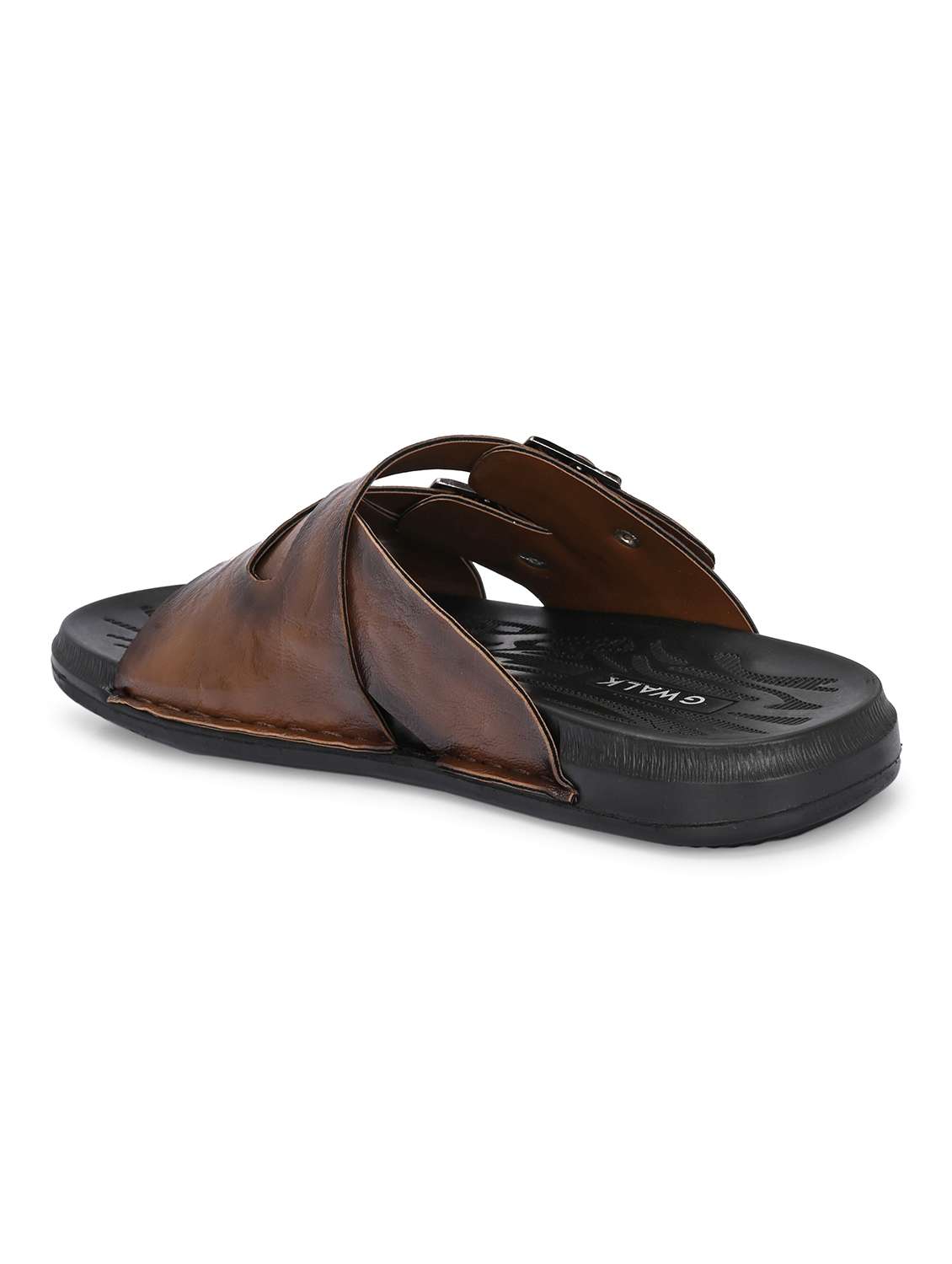 men tan slip on sandal - 22003911 - Standard Image - 3