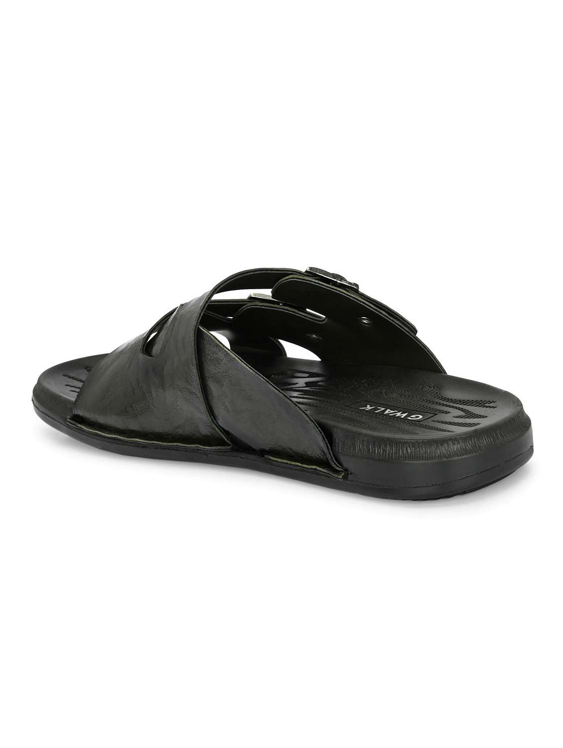 men olive slip on sandal - 22003912 - Standard Image - 3