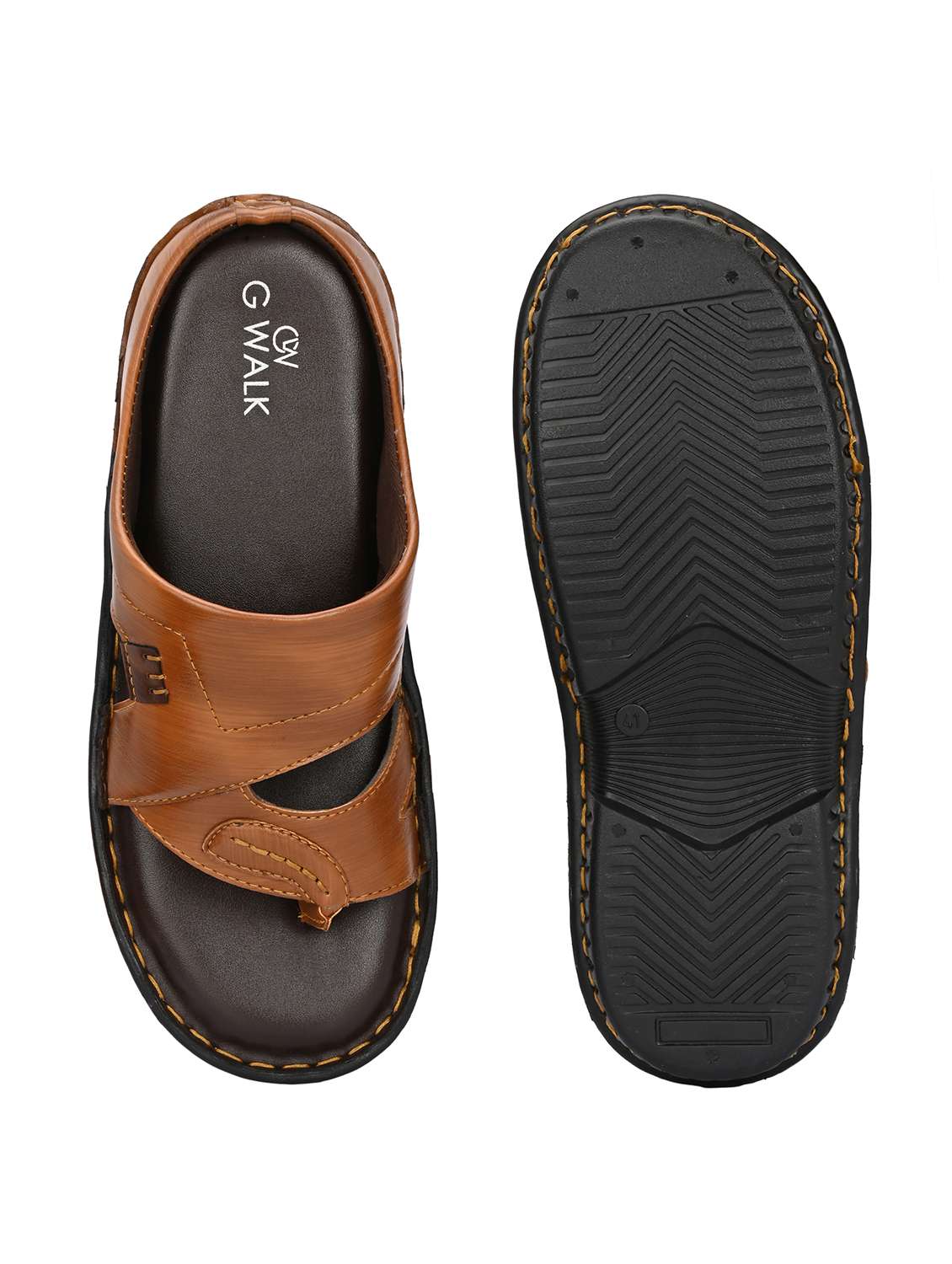 men solid toe separator sandal - 22003915 - Standard Image - 5
