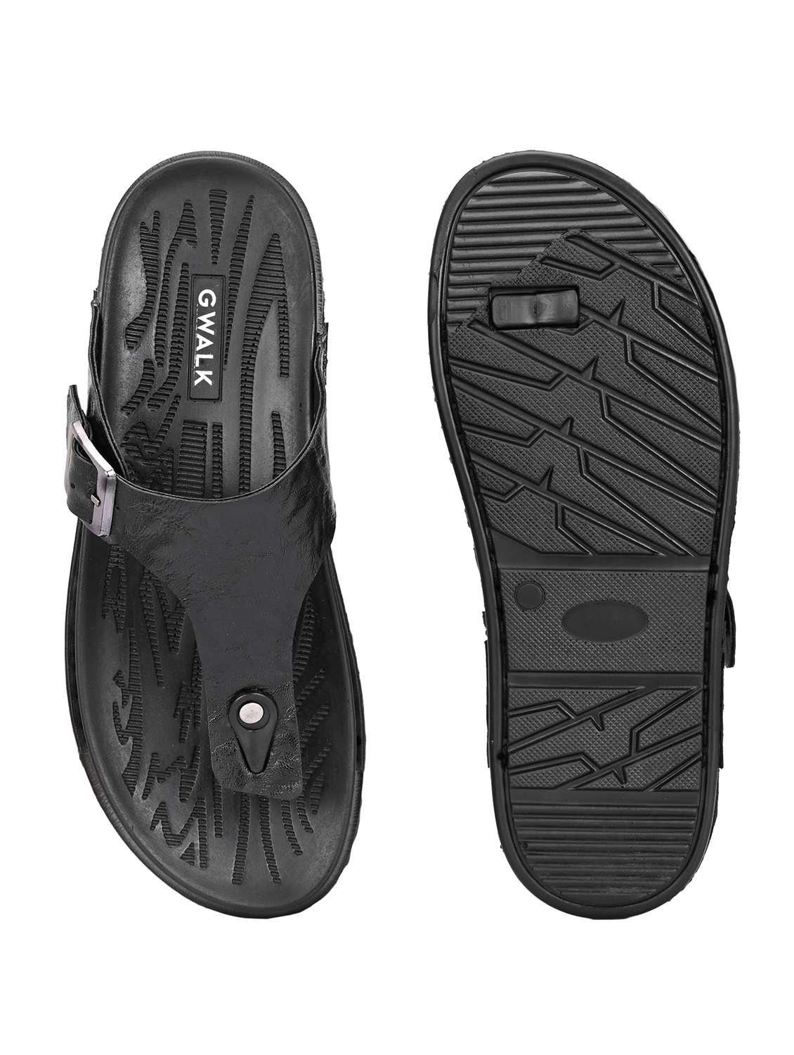 men black toe seperator sandal - 22003936 -  Standard Image - 5