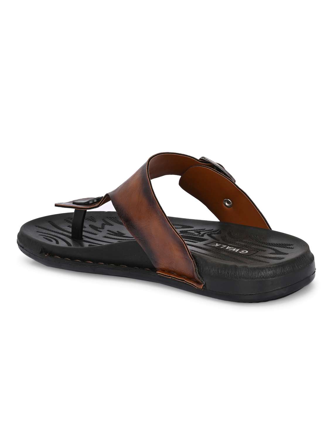 men tan toe seperator sandal - 22003937 -  Standard Image - 3