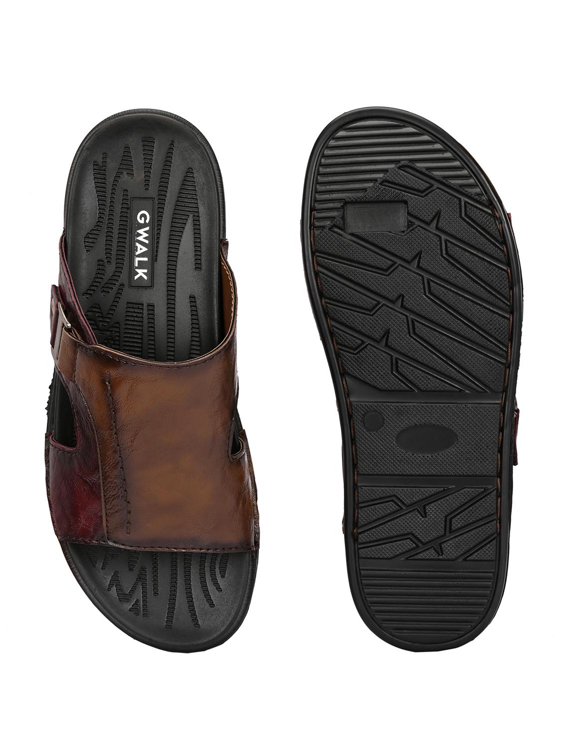 men tan slip on sandal - 22003941 - Standard Image - 5