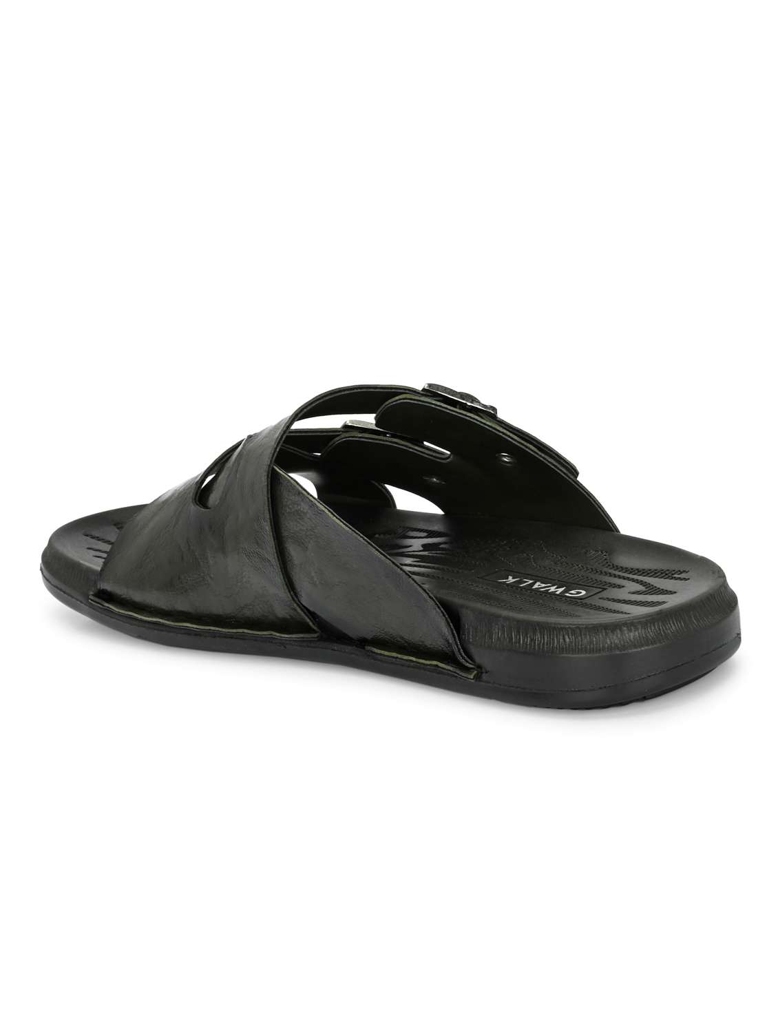 men olive slip on sandal - 22003950 - Standard Image - 3