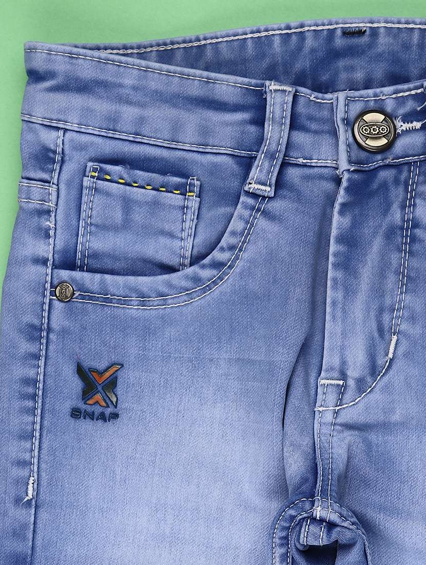 boys solid mid rise slim fit jean - 22004054 -  Standard Image - 3