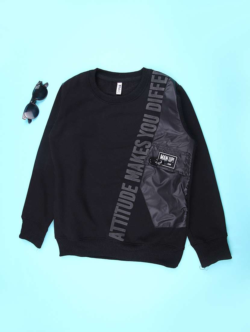 boys printed long sleeve sweatshirt