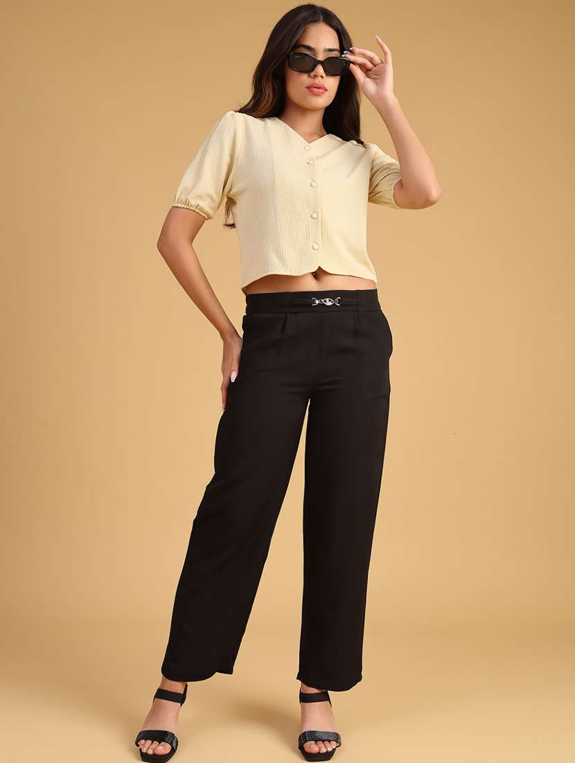 yellow polyester regular top - 22004168 -  Standard Image - 5