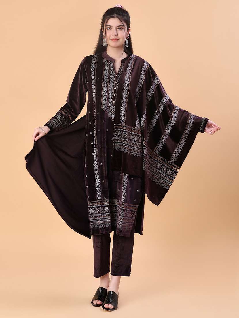 women self designed kurta pant with dupatta set - 22004178 -  Standard Image - 3