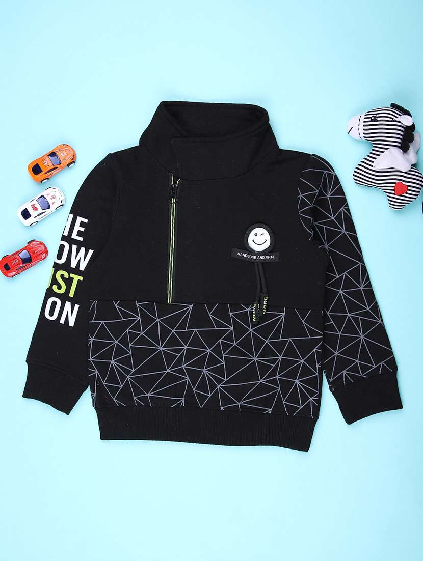 boys printed long sleeve sweatshirt