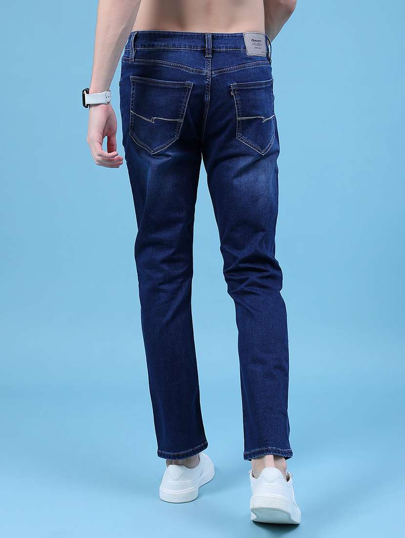 men solid mid rise slim fit jean - 22004216 -  Standard Image - 3