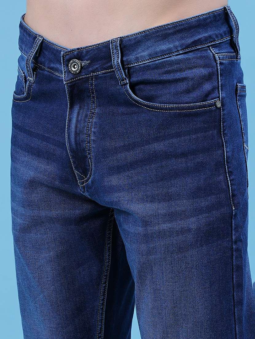 men solid mid rise slim fit jean - 22004216 -  Standard Image - 5