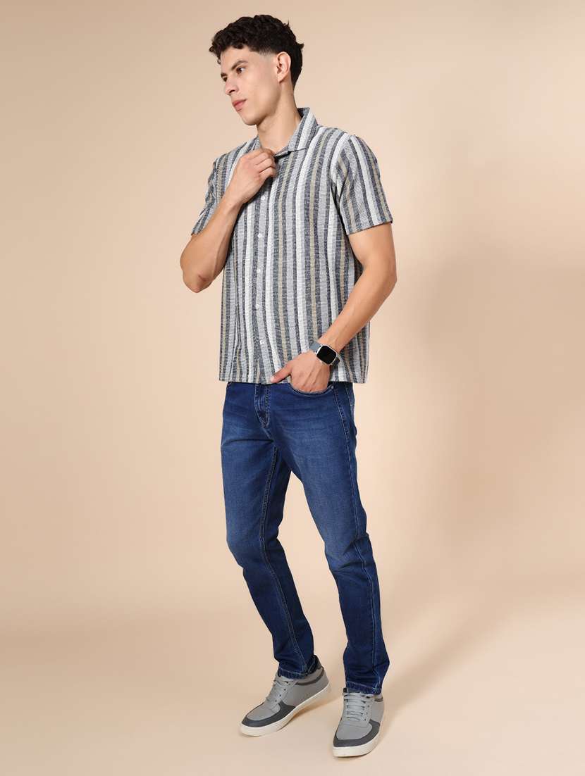 men washed mid rise full length jean - 22004226 -  Standard Image - 3