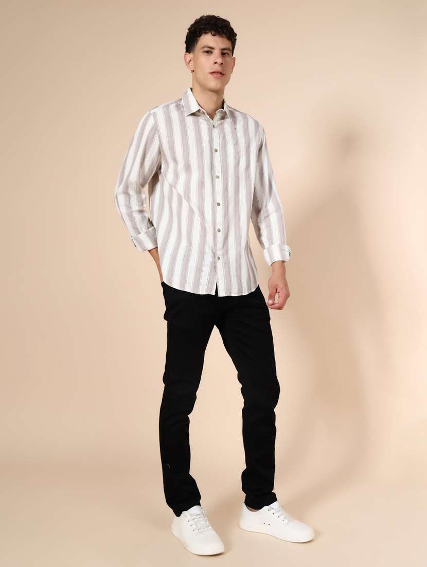 men plain mid rise full length jean - 22004227 -  Standard Image - 3