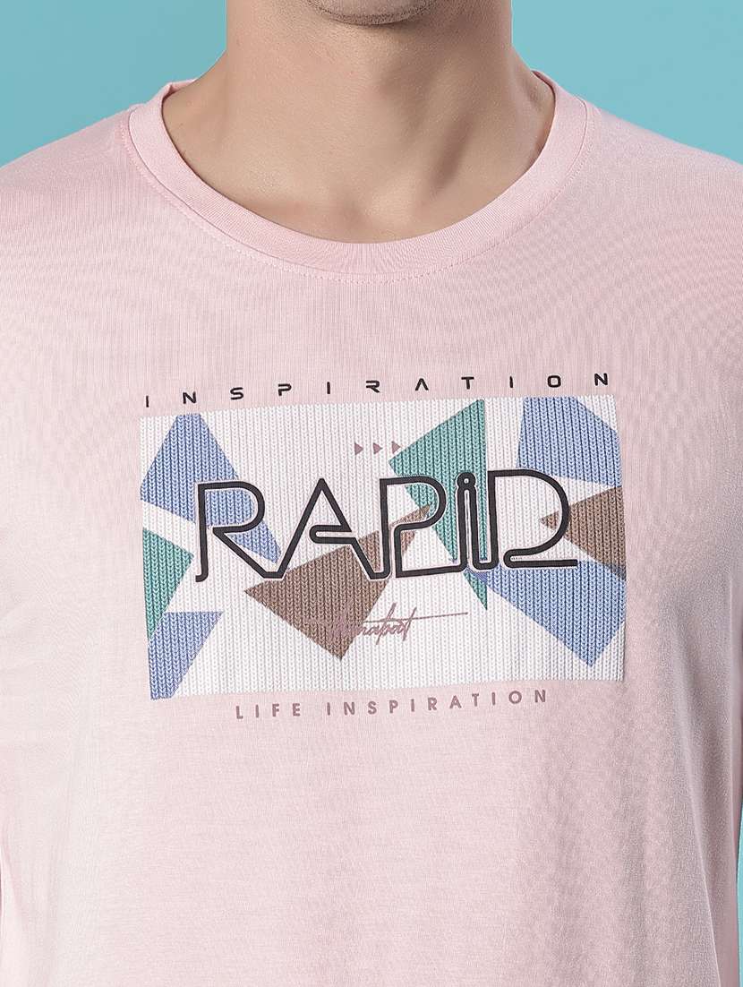 men chest print long sleeve slim fit sweatshirt - 22004267 -  Standard Image - 3