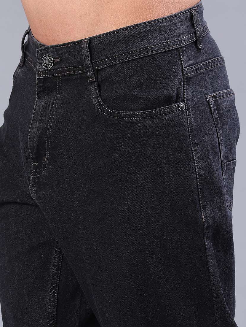 men black cotton jean - 22004279 -  Standard Image - 5