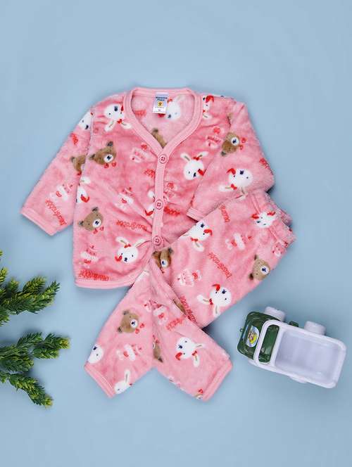 girls printed winterwear full length set - 22004332 - Standard Image - 0