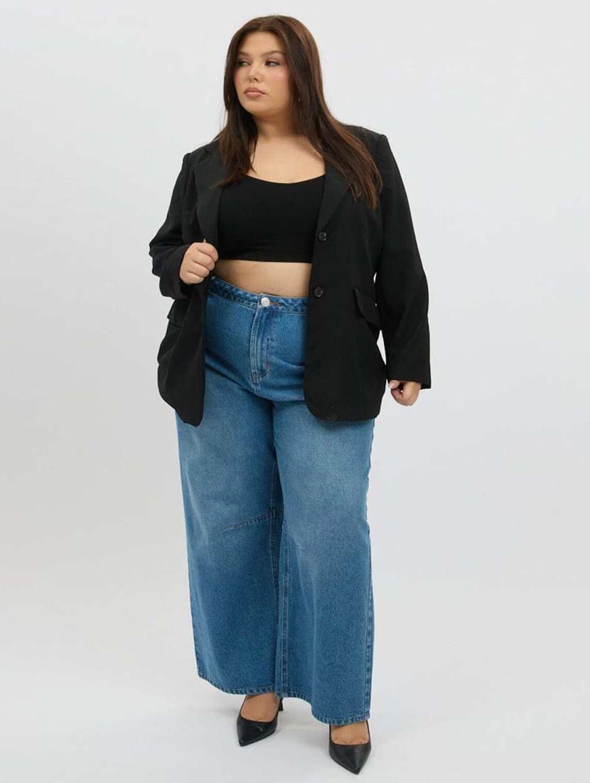 women black solid single breasted blazer - 22004552 - Standard Image - 3