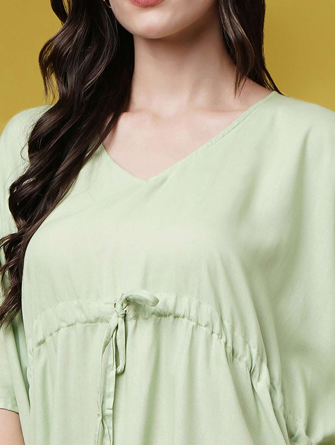 women solid kimono sleeve kaftan dresses  - 22004560 -  Standard Image - 5