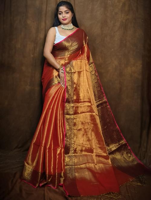 women solid with bordered saree - 22004987 -  Standard Image - 0