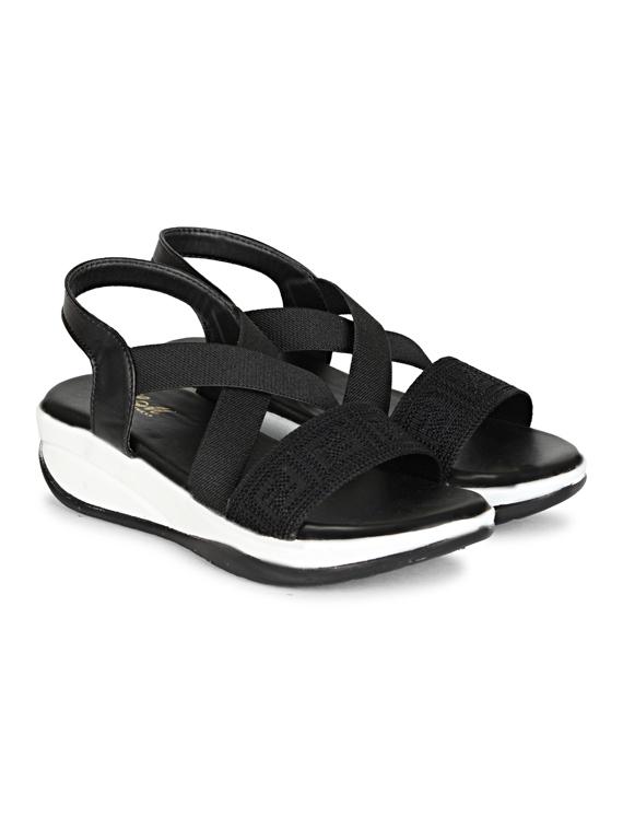 women black back strap platform wedge - 22005017 -  Zoom Image - 0