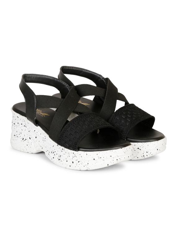 women black back strap platform wedge - 22005021 -  Zoom Image - 0