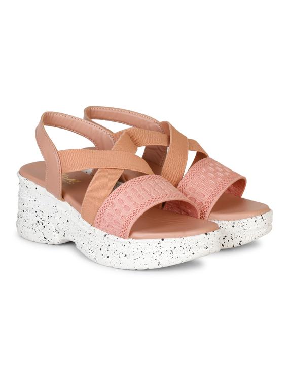 women solid back strap platform wedge - 22005022 - Zoom Image - 0