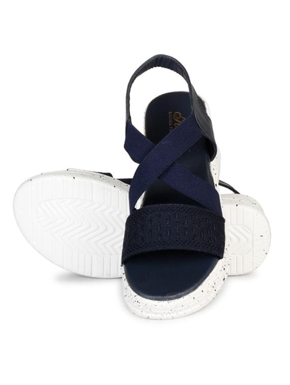 women solid back strap platform wedge - 22005023 - Standard Image - 3