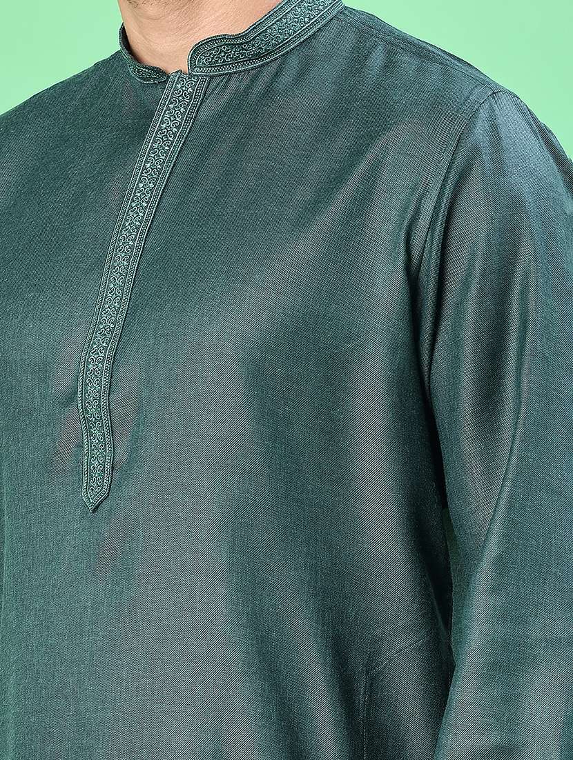 men long sleeve kurta and pyjama set - 22005048 -  Standard Image - 5