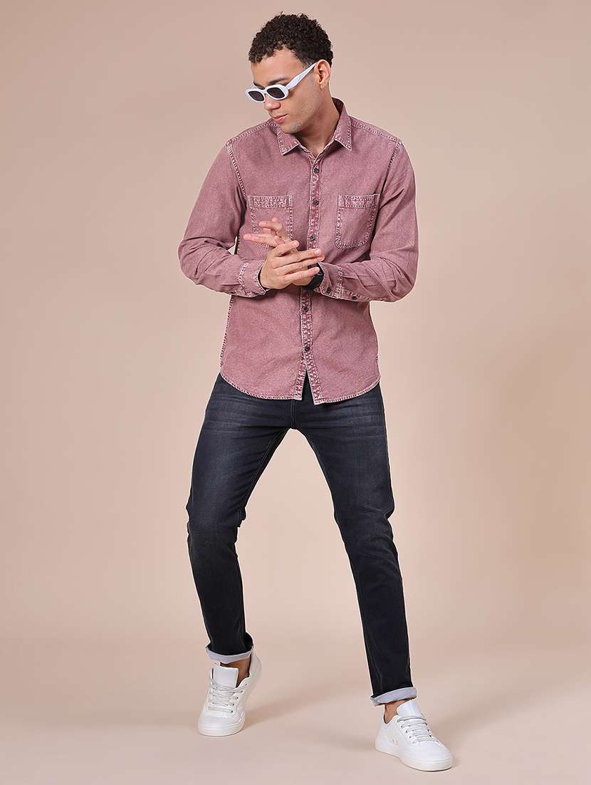 men washed mid rise full length jean - 22005141 -  Standard Image - 3