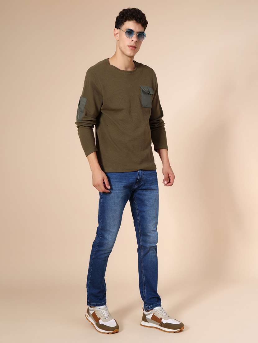 men washed mid rise full length jean - 22005148 -  Standard Image - 3