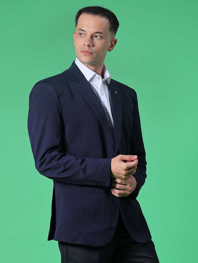 men solid single breasted casual blazer - 22005198 -  Standard Image - 5