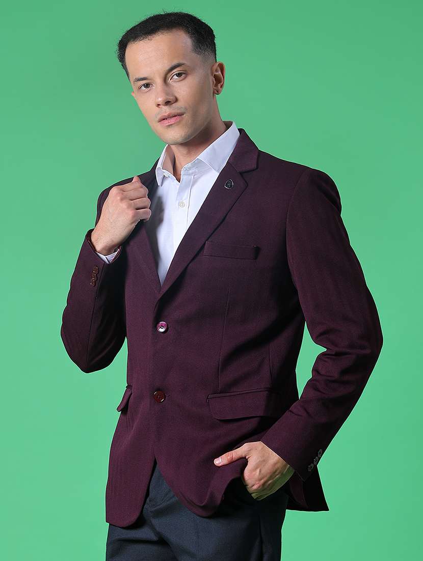 men solid single breasted casual blazer - 22005200 -  Standard Image - 5