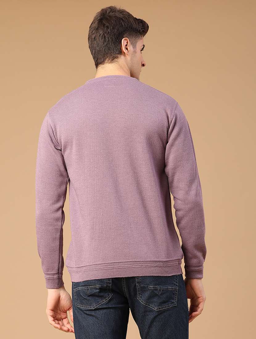 men solid long sleeve sweatshirt - 22005323 -  Standard Image - 3