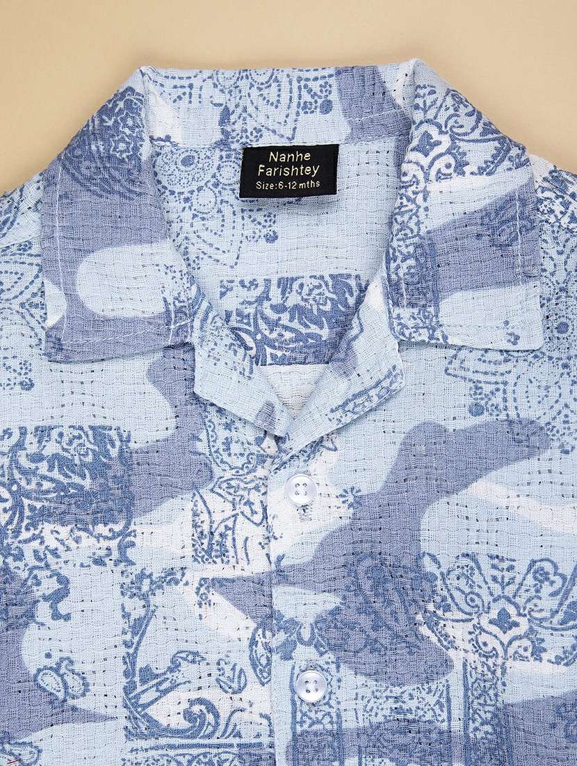 boys printed long sleeve casual shirt - 22005347 -  Standard Image - 3