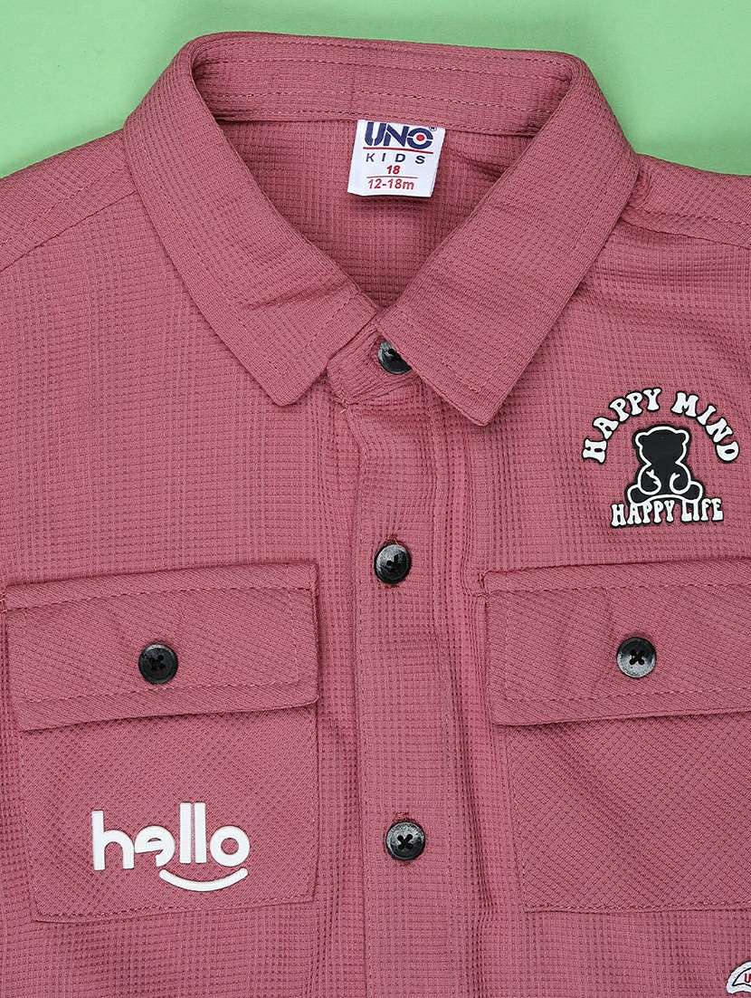 boys printed shirt & shorts casual wear set - 22005371 -  Standard Image - 3