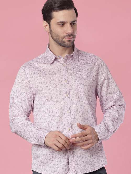 men printed long sleeve regular fit shirt - 22005416 -  Standard Image - 0