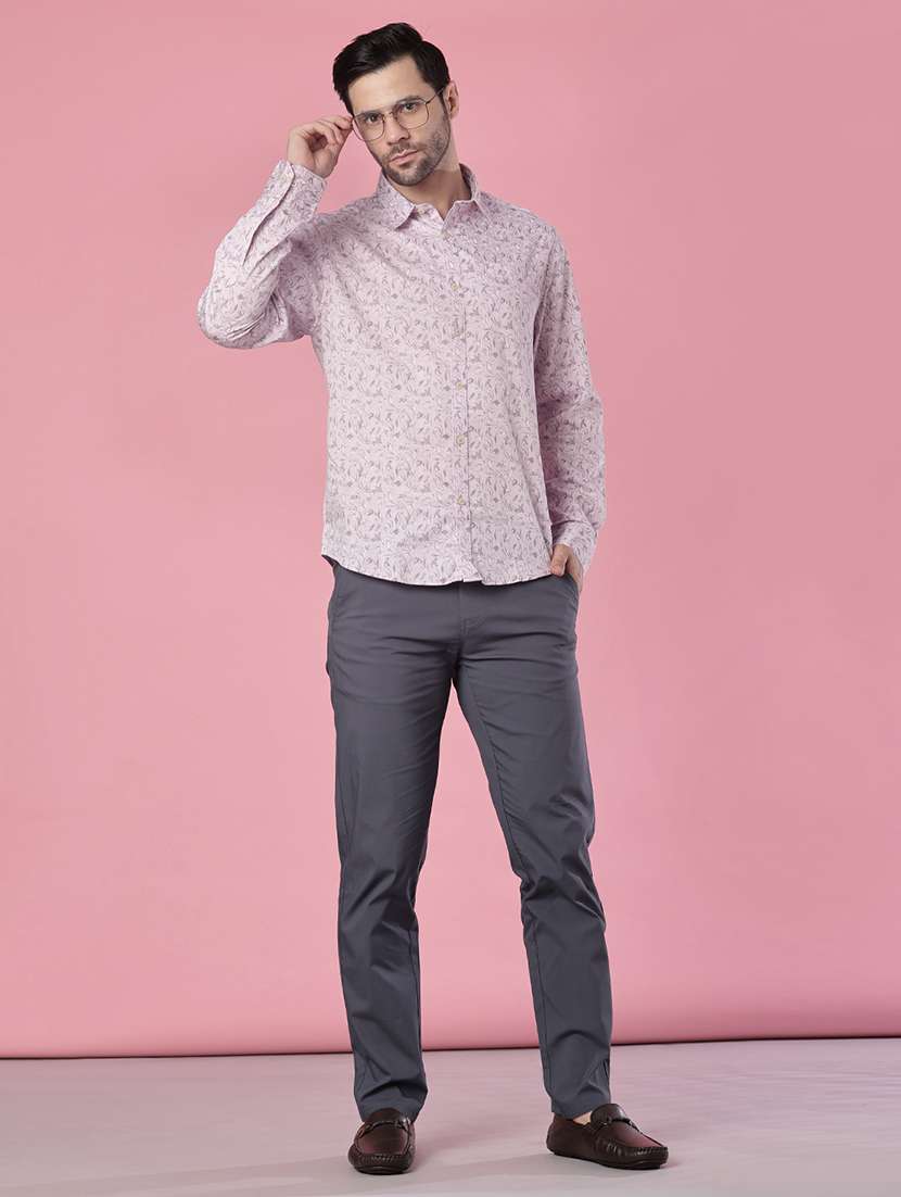 men printed long sleeve regular fit shirt - 22005416 -  Standard Image - 3