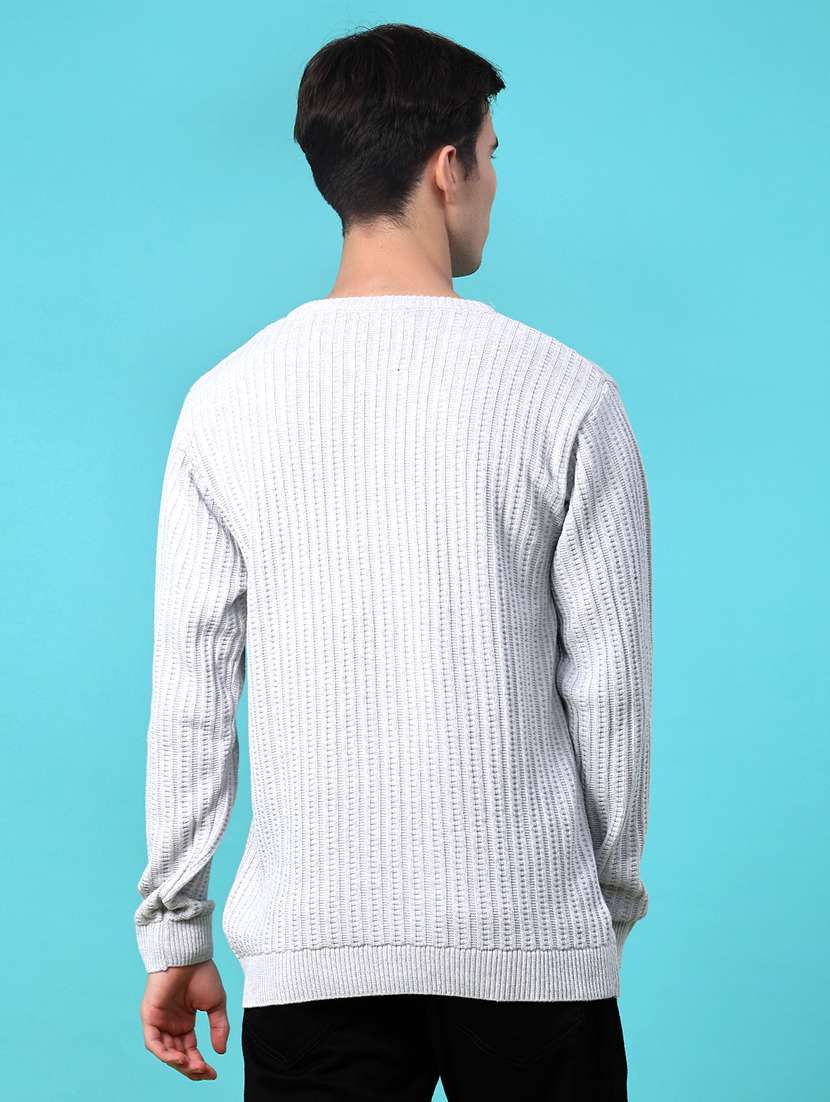 men self design long sleeve regular fit pullover  - 22005418 -  Standard Image - 3