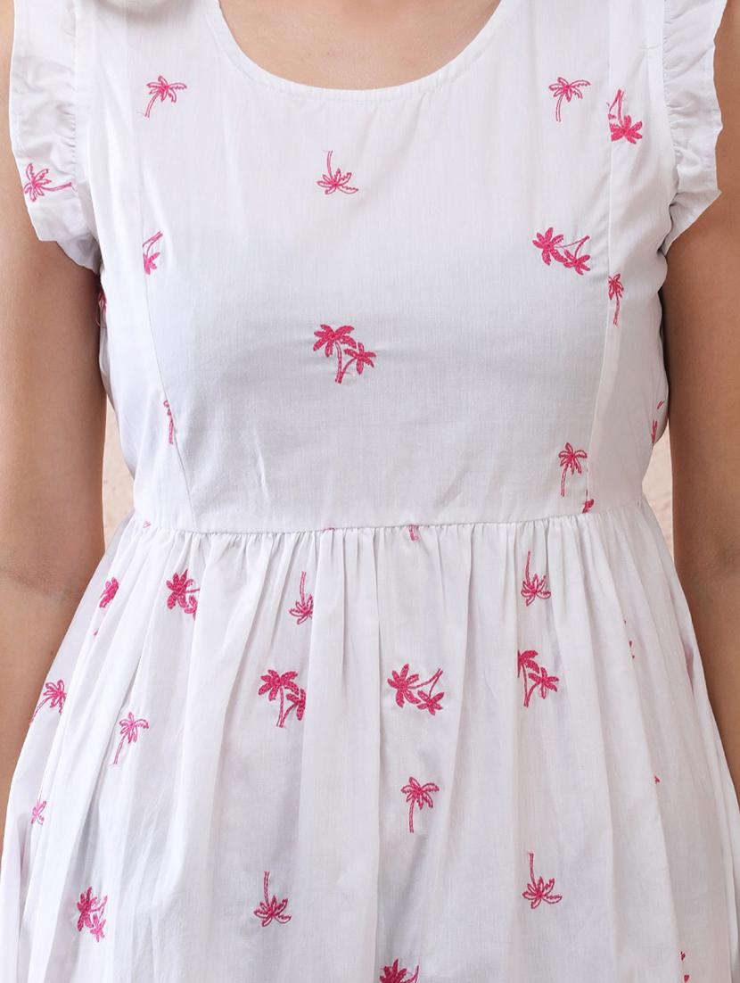 women floral sleeveless regular fit dress - 22005658 - Standard Image - 5