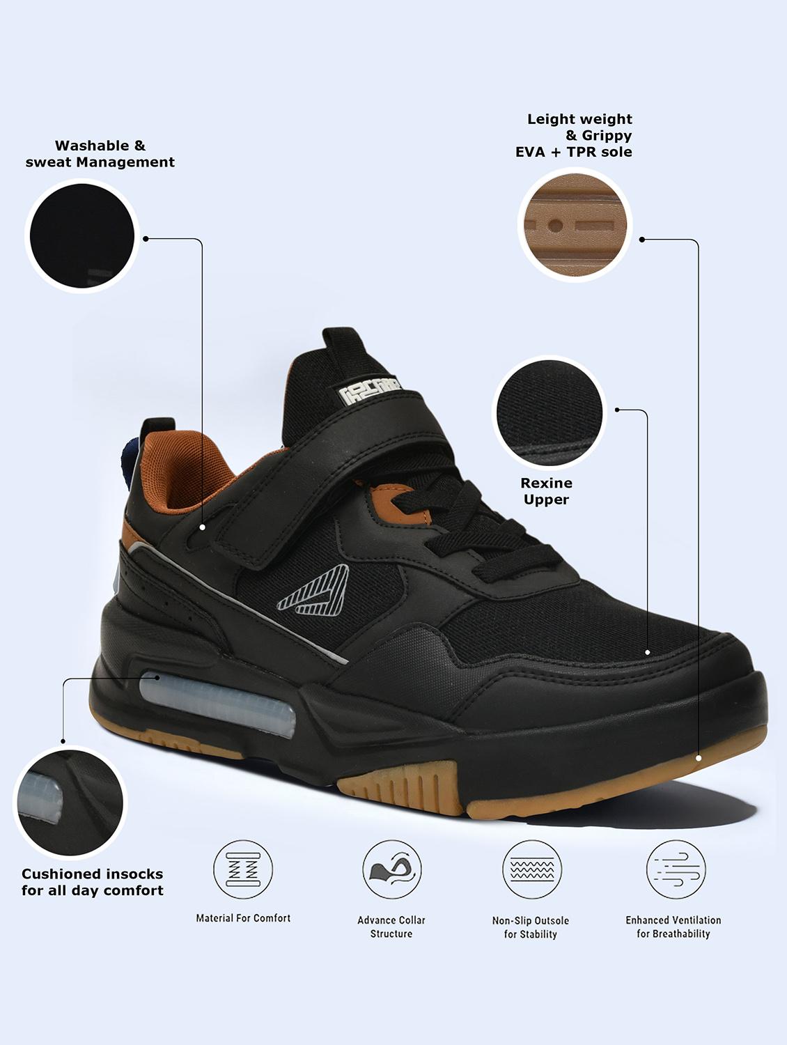 men black lace up sneaker - 22005930 - Standard Image - 3