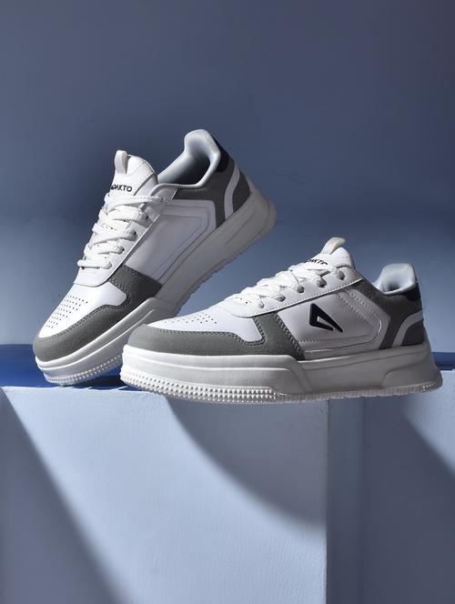men grey lace up sneaker - 22005933 - Standard Image - 0