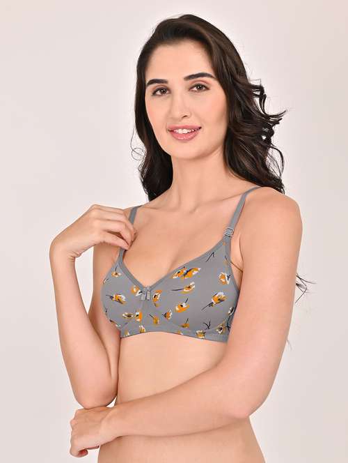 women printed non padded t-shirt bra - 22006181 - Standard Image - 0