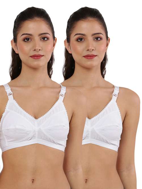 women pack of 2 solid non padded bra - 22006186 - Standard Image - 0