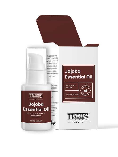 jojoba carrier oil - 100% organic, cold-pressed for balanced skin, hair & acne control 30ml - 22006215 -  Standard Image - 0