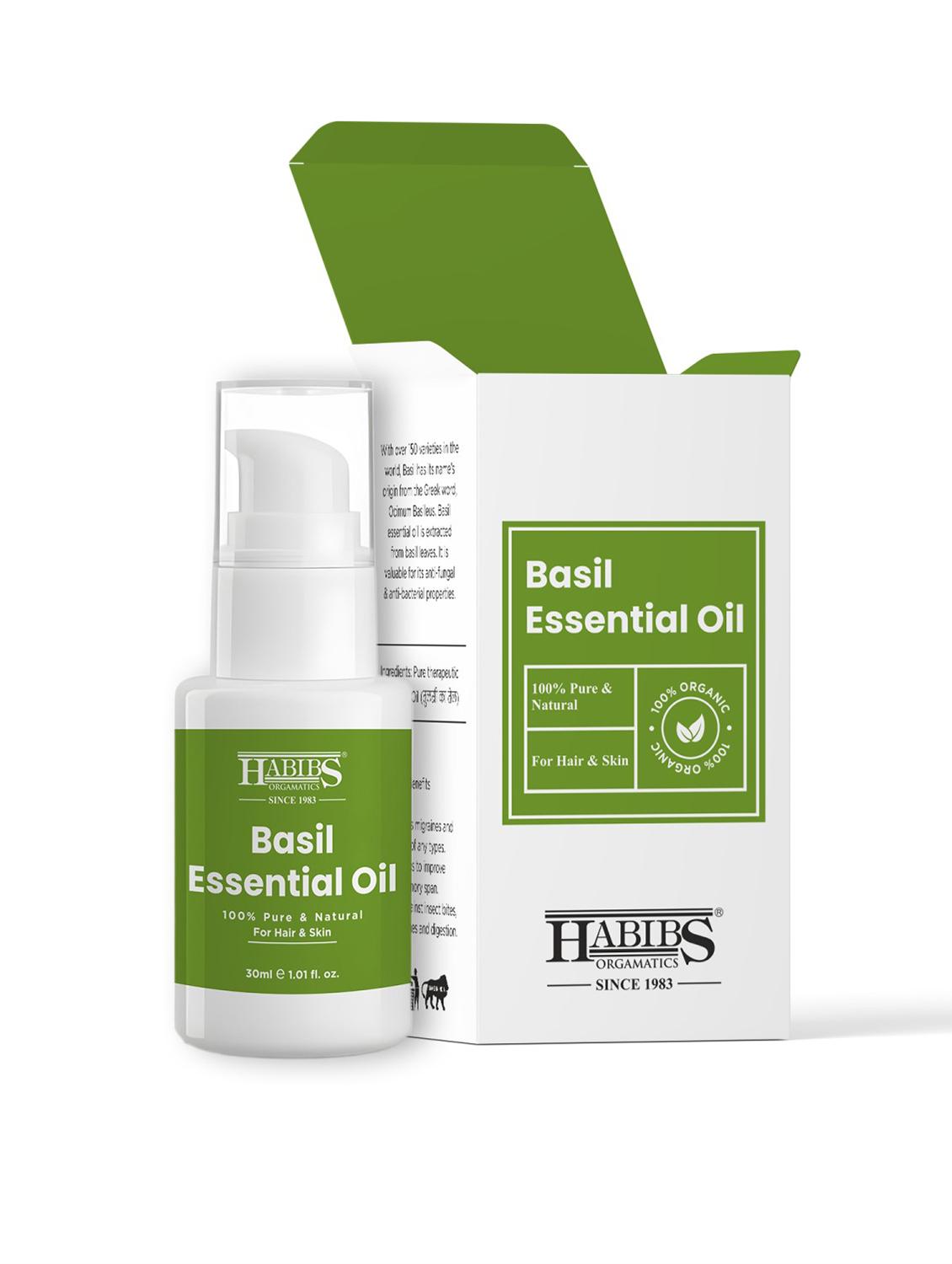 basil essential oil - 100% undiluted, therapeutic grade for stress relief & mental clarity 30ml
