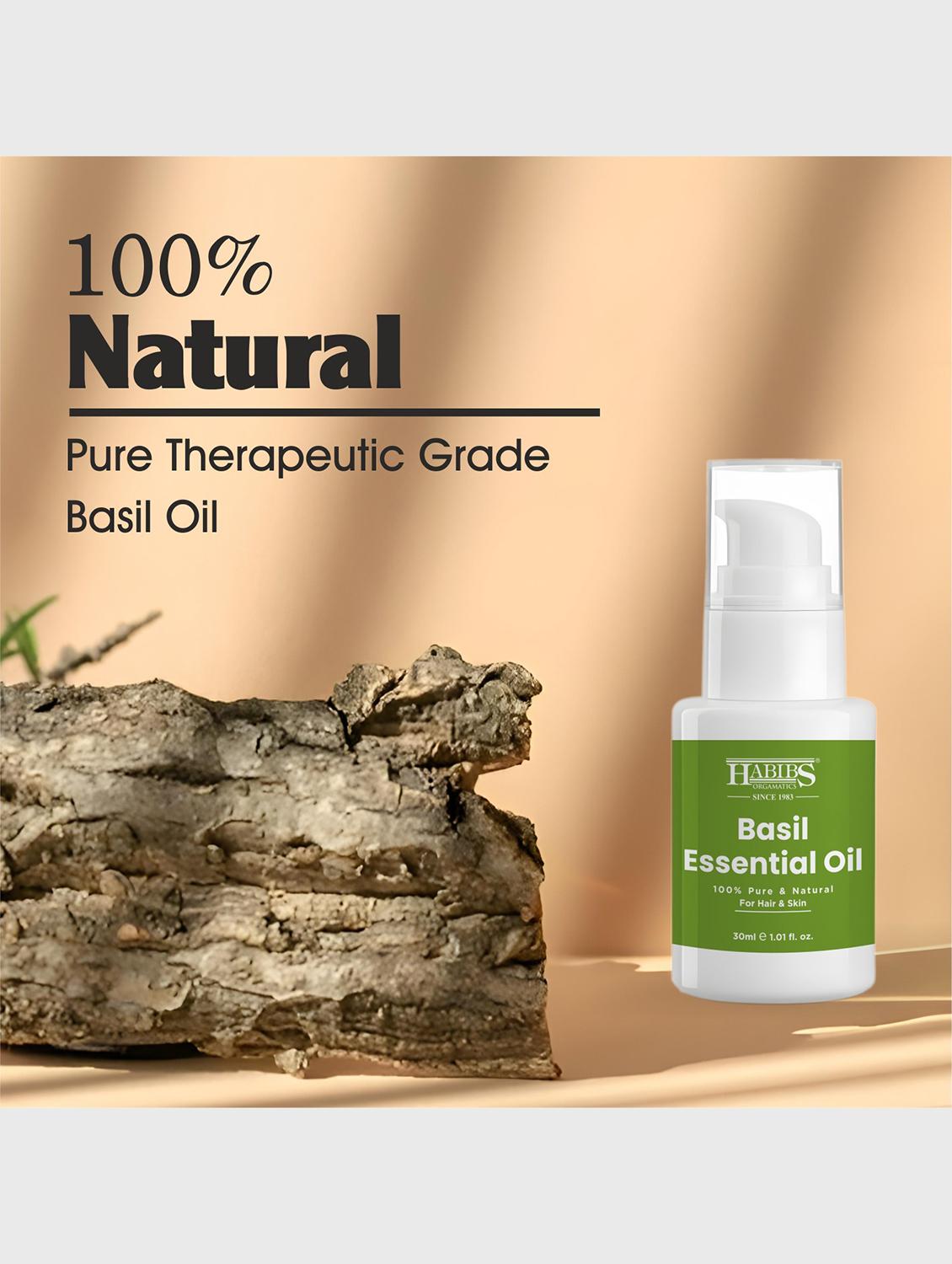 basil essential oil - 100% undiluted, therapeutic grade for stress relief & mental clarity 30ml - 22006223 - Standard Image - 3