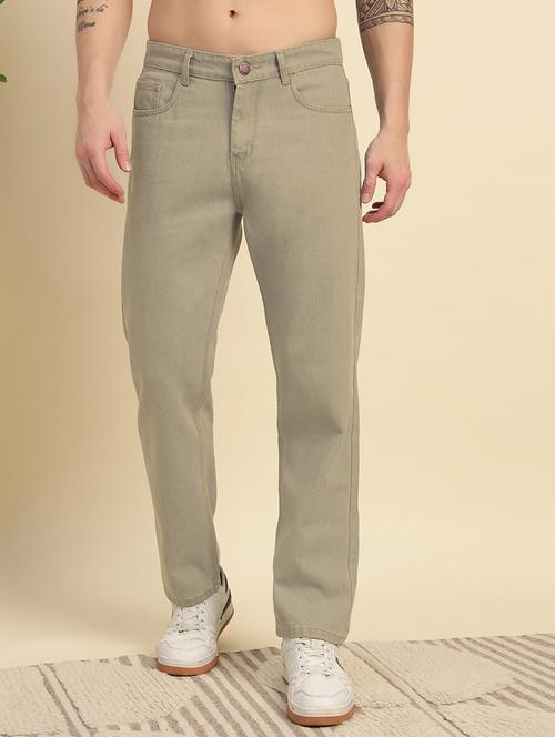 men plain mid rise full length jeans - 22006237 -  Standard Image - 0