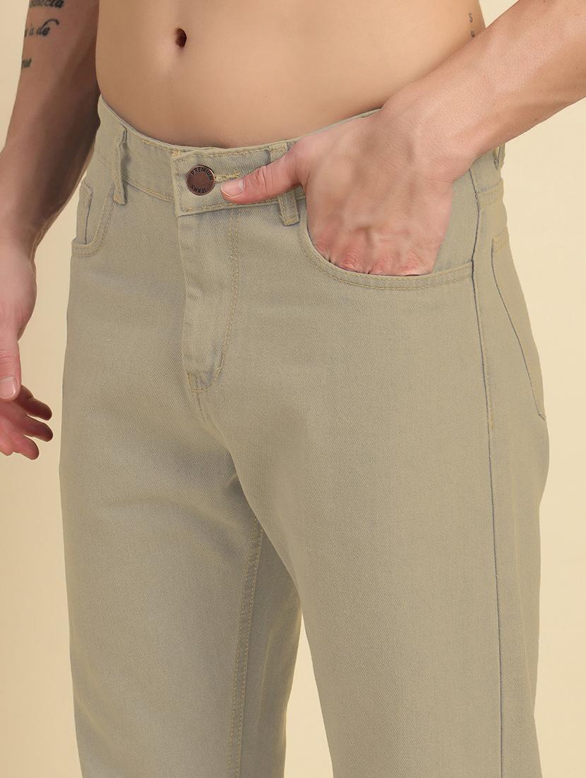 men plain mid rise full length jeans - 22006237 - Standard Image - 5