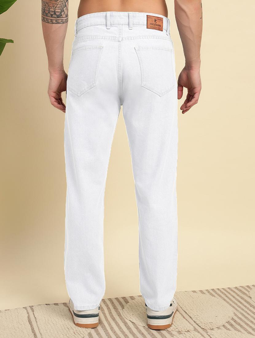 men plain mid rise full length jeans - 22006240 - Standard Image - 3